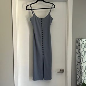 Button front dress.